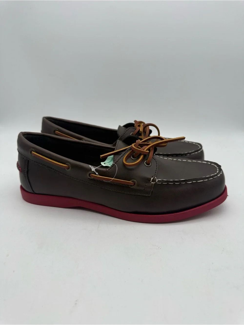 BRAND NEW Sonoma Harper Brown Boat Shoes Red Soles Size 9